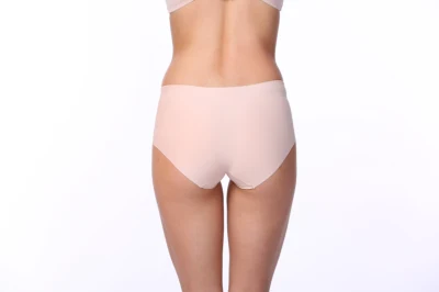 Slip da donna taglie forti in puro cotone elasticizzato con materiale liscio e vita media