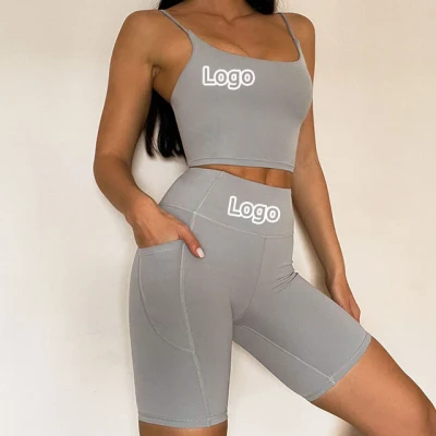 Ingor Sportswear Set da 2 Pezzi da Donna Abbigliamento Fitness Senza Cuciture Attivo Allenamento Vita Alta Fitness Palestra Reggiseno Sportivo a Coste Leggings Set da Yoga